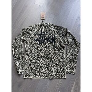 MEDIUM Stussy Thermal Basic Leopard Print Brand New ✅❤️ SHIPS ASAP NWT RARE
